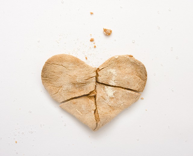 breaking heart cookie